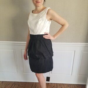 NWT Elegant Black and White Dress